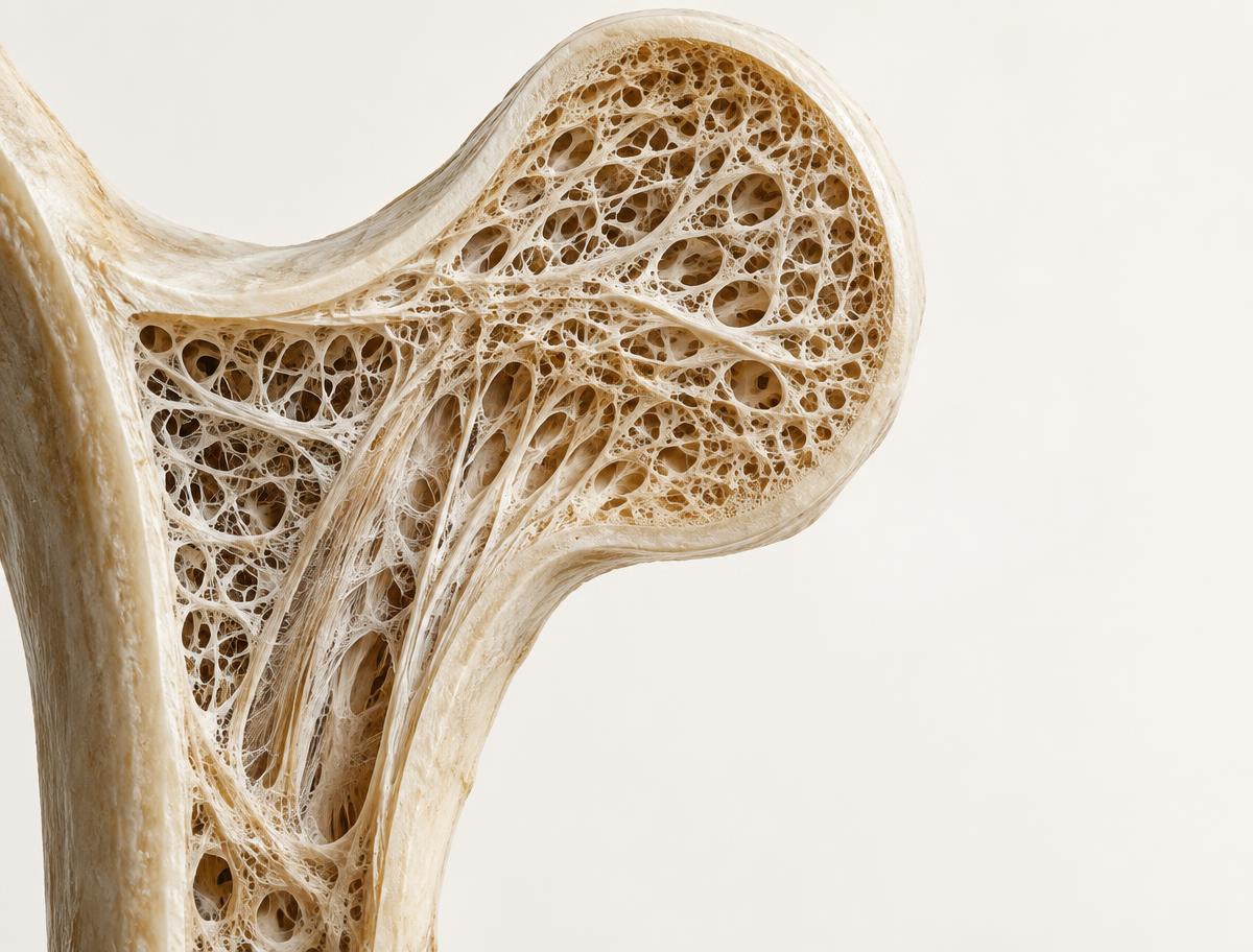 Temporary conceptual illustration of the porous structure of bone