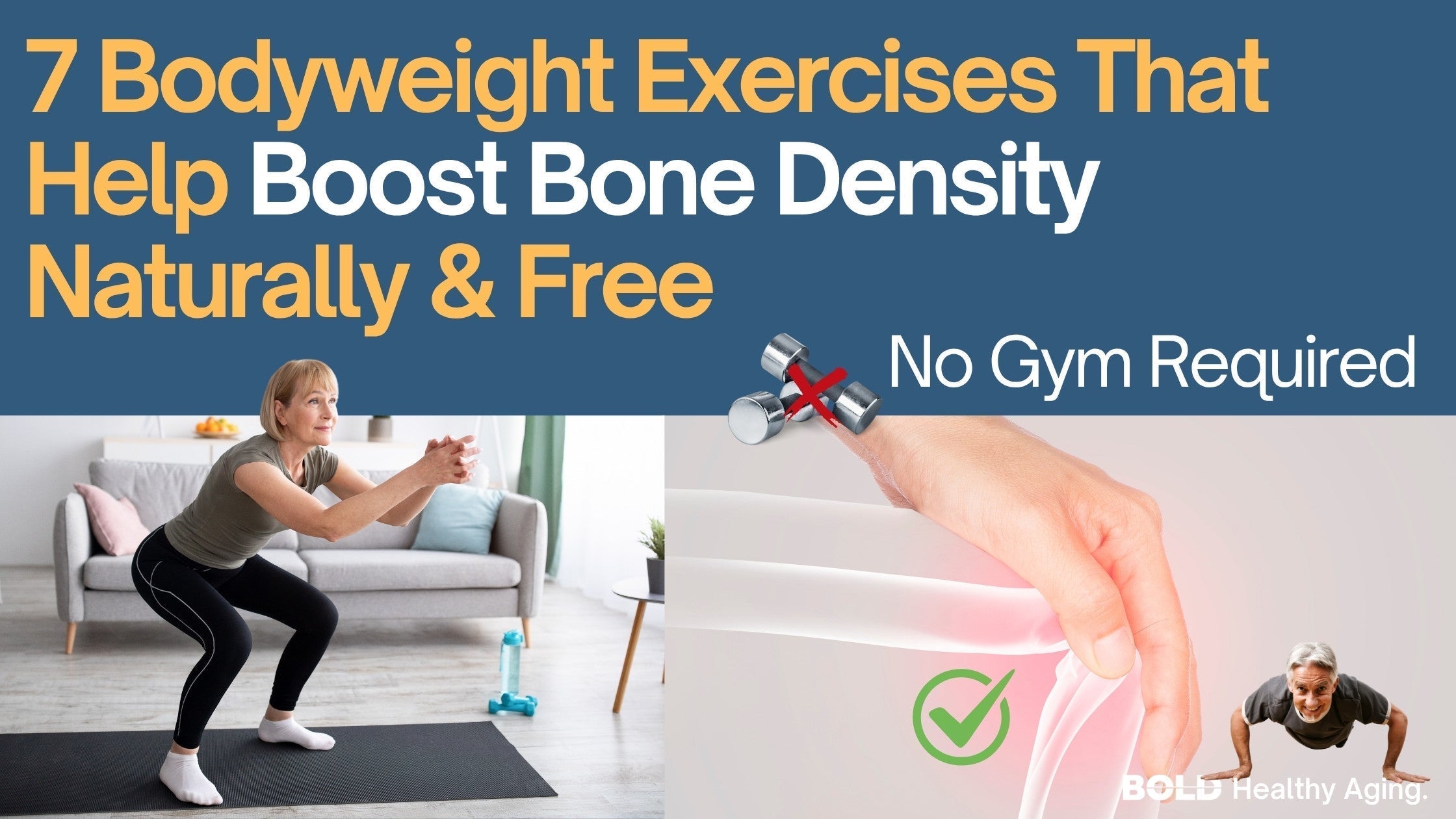 Build Bone Strength Naturally: A Bodyweight Routine for Healthy Aging ...