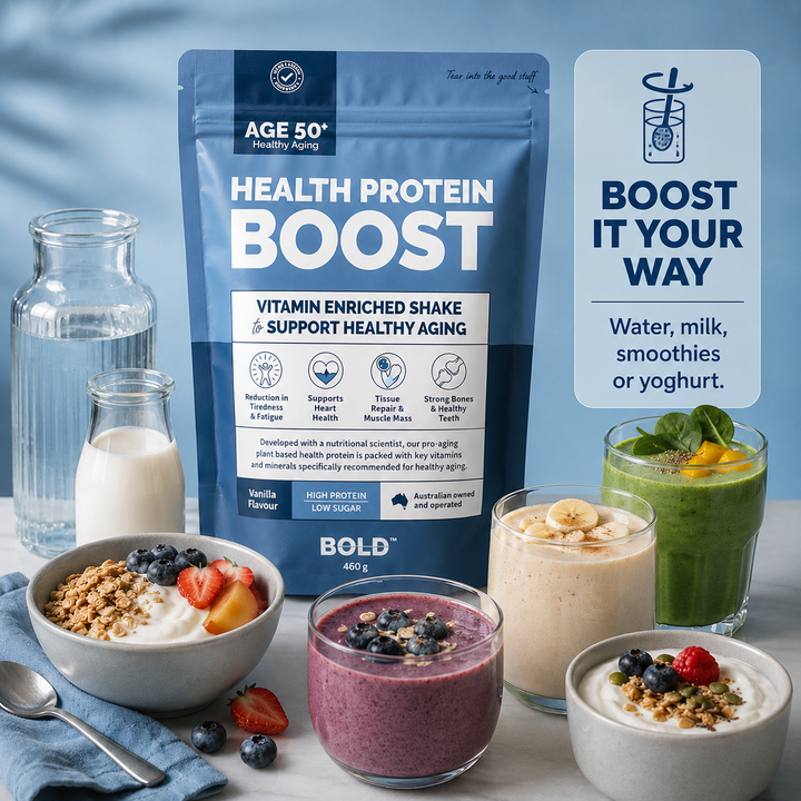 Health Protein Boost | Low‑Sugar Plant Protein for Over 50s